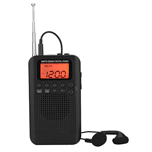 Elprico Tragbarer Radioempfänger, AM FM 2 Band Digital Radio Digital Tuning Radio Pocket Radio für Pocket Radio mit Lautsprecher von Elprico