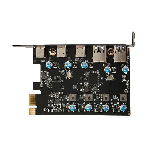 Elprico UP5300 5 Ports USB 3.1 PCIe-Erweiterungskarte, 5 Gbit/s Schnelle Übertragung Desktop-PC für7 8 10 und OS X von Elprico