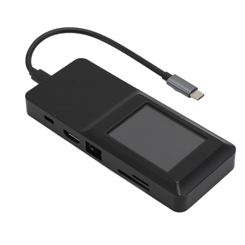 Elprico USB-C-HUB, 8-in-1-USB-C-Adapter mit 4K HDMI, 100 W PD, USB-C-Anschluss, USB 3.0, USB 2.0, RJ45-Ethernet, SD/TF-Kartenleser, Dockingstation Kompatibel mit MacBook Laptop von Elprico