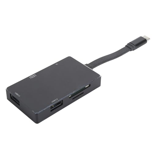 Elprico USB-C-Hub, 6-in-1-USB-C-Hub-Multiport-Adapter mit 4K HDMI, PD-Schnellladung, USB 3.0, SD/TF-Kartenleser, Typ-C-Dockingstation für Android, Windows, OS X, Harmony OS von Elprico
