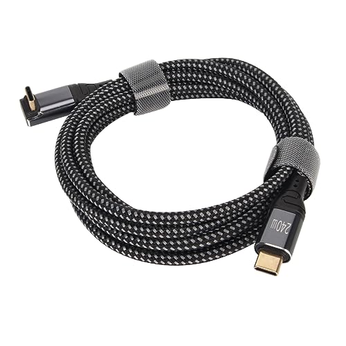 Elprico USB-C-zu-USB-C-Kabel, 480 Mbit/s PD-Schnellladekabel, 240 W, 5 A bei 48 V, Geflochtenes USB-C-Monitorkabel, für OS X-Notebook Pro, Air, für IOS-Tablet Pro 12.9, 11, Air, von Elprico