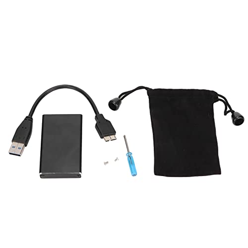 Elprico USB3.0 Mobile Festplattenbox, 6GB Schnelle Übertragung Gute Wärmeableitung USB3.0 Schnittstelle HDD Gehäuse Aluminiumlegierung SSD Festplatte für Desktop von Elprico