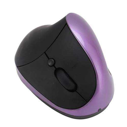 Elprico Vertikale Ergonomische Optische Maus, Einstellbare DPI 2,4 G Kabellose Vertikale Maus für PC, Laptop, Tablet (Purple) von Elprico