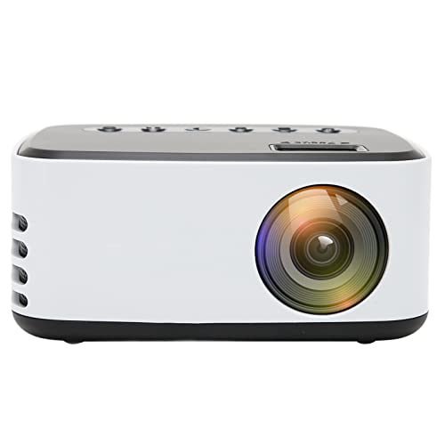 Videoprojektor, Full HD Mini Tragbarer Projektor 1080P Heimkino-Filmprojektor LED-WLAN-Projektor Kompatibel mit Smartphone, TV, Stick(EU-Stecker) von Elprico