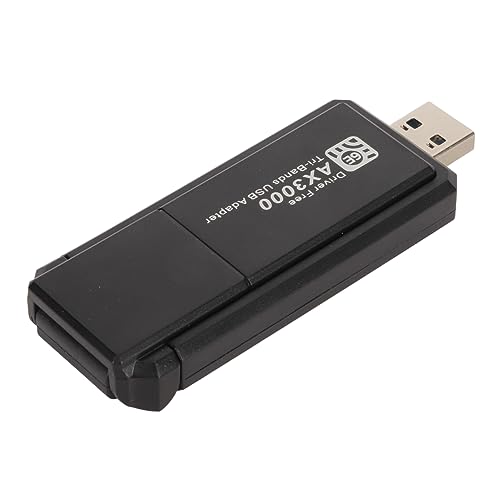 Elprico WiFi 6E-Netzwerkadapter 5400 Mbit/s USB Triple Band 2,4 G 5 G 6 G für10 11, Extrem Schnelle Datenübertragung,Band WiFi, WiFi6E-Technologie, USB 3.0-Verbindung, Breite von Elprico