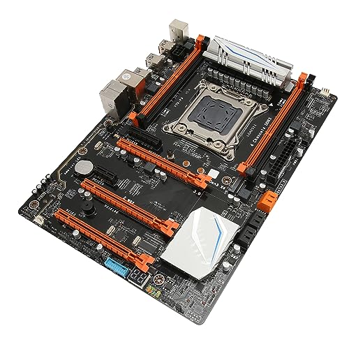 Elprico X79-P3 Computer-Motherboard, 4-Kanal-Unterstützung, LGA2011 E5 V1 V2 CPU, 4 X 8 GB 32 GB DDR3-Speicher, ATX-Gaming-Mining-Card-Mainboard mit Schneller Startgeschwindigkeit, von Elprico