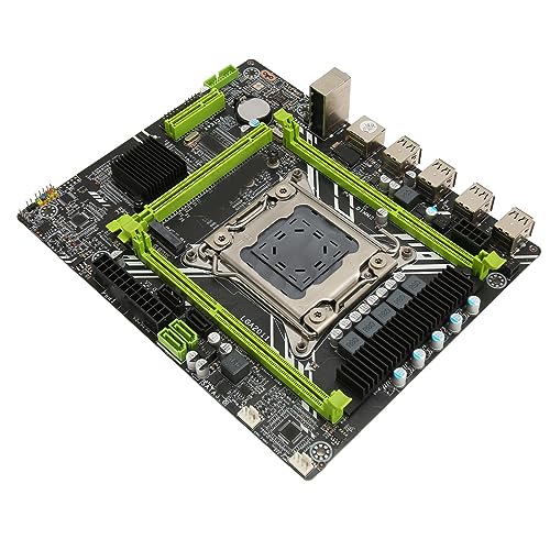 Elprico X79D 2.0 Computer-Mainboard LGA2011-Pin-Dual-Channel-DDR3-Unterstützung M.2 NVME, ATX-Gaming-Motherboard für Desktop-PC mit Hoher Leistung, Stabiler Stromversorgung und von Elprico