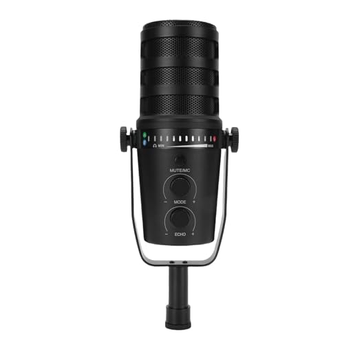 Elprico XLR/USB -Gaming -Mikrofon -Set, PC Mic für Streaming -Podcasting, Computer -RGB -Mikrofon -Kit mit Boom -Arm, Kontrollknopf, Kopfhörer Jack, Professional Studio Recording von Elprico