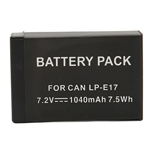 Ersatz LP E17 Akku, Kamera Akku Intelligent High Capacity 1040mAh Ersatz für 200D II R10 RP 750D M6mark2 800D 850D 77D 760D M3 M5 von Elprico