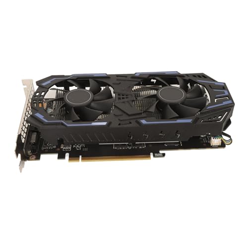 GTX 1060-Grafikkarte, 192-Bit-GDDR5-Video-Grafikkarte für Gaming-Computer-PC-GPU, DP-HDMI-DVI-Ausgang, PCI Express X16 3.0 mit Dual-Lüfter für Büro und Gaming (GTX 1060 5 GB) von Elprico