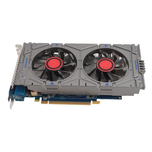 GTX750TI 2 GB Grafikkarte, 128-Bit-Video-Grafikkarte für Gaming-Computer, Unterstützt DirectX 11 PCI Express 2.0 16X, HDMI, VGA, DVI, PCIE-Grafikkarte für PC-Gaming mit Zwei von Elprico