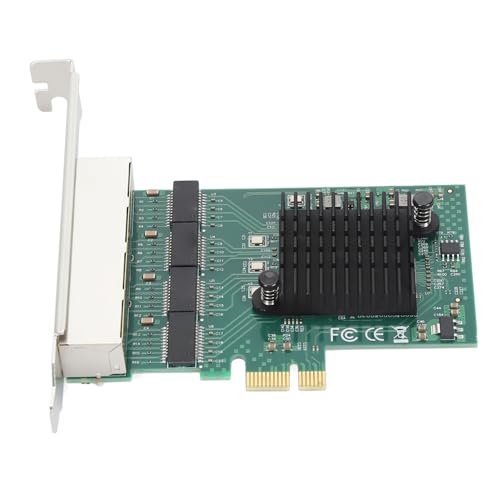 Gigabit Ethernet PCI Express PCI E Netzwerkkarte 10/100/1000 Mbit/s High Speed ​​4 RJ45 Port LAN Adapter Konverter, Unterstützt PCIe X1, X4, X8, X16 Steckplatz für Desktop-PC von Elprico