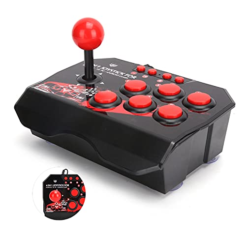 Kabelgebundenes Arcade-Joystick-Spielezubehör mit Metall-Joystick und 6 Tasten für Switch PC PS3, Gefertigt mit Komfort und Ergonomie Kabelgebundenes Arcade-Joystick-Spielezubehör mit Metall-Joystick und 6 Tasten für Switch PC PS3, Gefertigt mit Komfort und Ergonomie von Elprico
