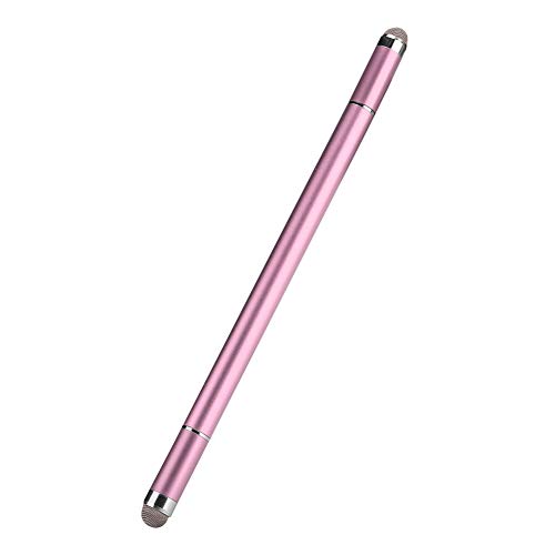 Kapazitiver Stift, 4-in-1-Touchscreen-kapazitiver Stift mit 2 Stoffspitzen und 2 Discs für Mobiltelefontablets Universal-Touchscreen-Stift (Roségold) von Elprico