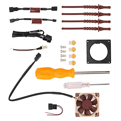 Lüfter-Upgrade-Kit, Lüfter-3D-Druck-Montage-Kit für Gamecube Noctua, Effiziente Wärmeableitung, Spielekonsolen-Kühllüfter-Montage-Kit von Elprico