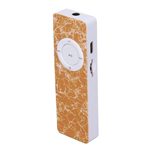 Elprico MP3-Player, Tragbarer HiFi-Musik-Player, Digitaler Verlustfreier Sound, MP3-Musik-Player, Schüler-Walkman-Unterstützung, Bis zu 64 GB Speicherkarte(Orange) von Elprico