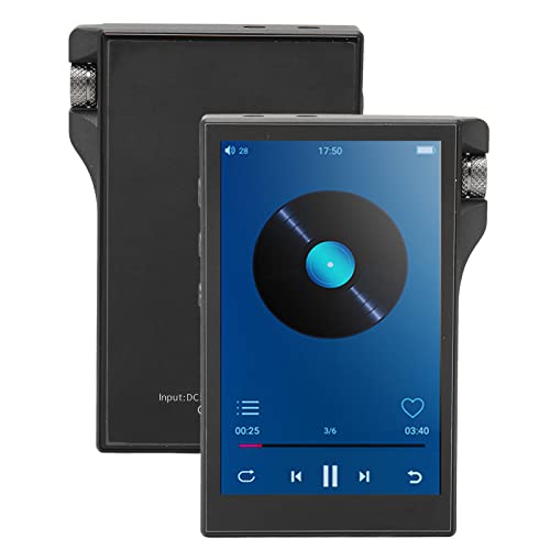 MP3-Player mit Bluetooth, Digitaler 2,4-Zoll-Touchscreen-Audioplayer, Tragbarer 32-GB-Musikplayer mit Speicherkarte für den Alltag (64 GB) von Elprico