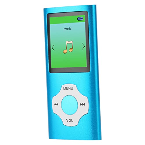 MP3-Player mit UKW-Radio und Sprachaufzeichnung, 1,8-Zoll-LCD-Musikplayer mit Videowiedergabe für Schüler (Himmelblau) von Elprico