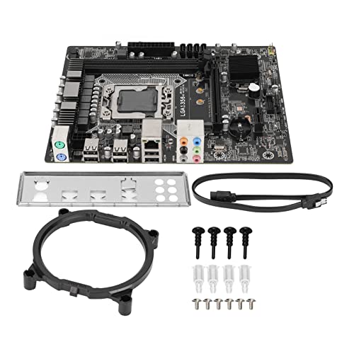 Mining Mainboard, Computer Motherboard2 Kanal DDR3 LAN 4 SATA2.0 M.2NVME PCIE1X 6 USB2.0 PCIE16X Unterstützt LGA1356 Prozessor von Elprico