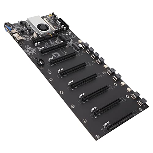 Mining Mainboard, unterstützt Gigabit Net Interface VGA HDMI 8 PCIE16X Gaming Motherboard 50mm Abstand Support DDR3 MSATA SODIMM Slot Motherboard von Elprico