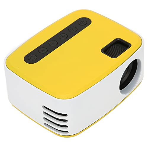 Projektor, 1080P Tragbarer -Projektor mit Eingebautem Lautsprecher, 20000 Stunden Filmprojektor, Kompatibel mit Smartphone für Camping-Reisen zu Hause(EU-Stecker) von Elprico