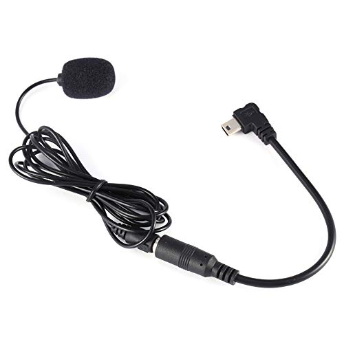 Schwarzes Externes 3,5-mm-Mikrofon-Clip-On-Mikrofon-Adapterkabel für Hero4 3, Hohe Empfindlichkeit, Geräuscharm, Gedämpfter Klang von Elprico