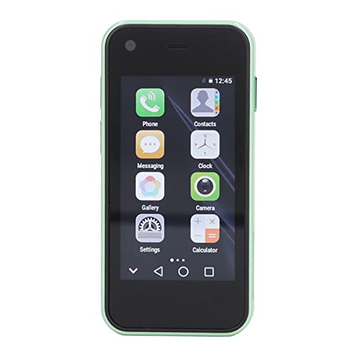 Smartphone, Kleines Kindertelefon, 3G, 2,5 Zoll WiFi, GPS, 1 GB RAM, 8 GB ROM, 5 MP Quad-Core-Dual-SIM, Entsperrtes Kleines Telefon für Android-Handys (Matcha-Grün) von Elprico