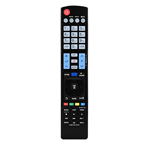 TV-Fernbedienung, Multifunktionaler TV-Remonte-Controller, Hochwertiger Ersatz-Controller für LG AKB73615303 von Elprico