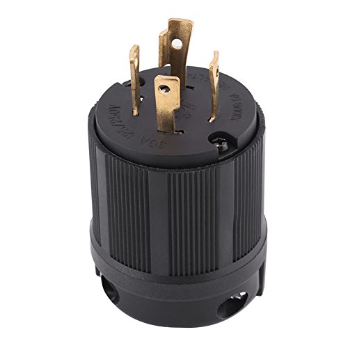 Twist-Lock-Stecker, NEMA L14-30P 30A 125V-250V 4-Draht US-amerikanischer Twist-Lock-Steckverbinder Ideal für den Anschluss an einen Generator mit 125V-250V-Volt-Steckdose von Elprico