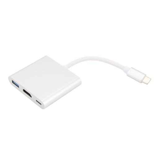 Elprico USB-C-auf-HDMI-Multiport-Adapter, 3-in-1-USB-C-Hub mit USB-3.0-Datenanschluss, 4K-HDMI-Anschluss und PD-Schnellladung für Laptop, Telefon, Tablet Elprico USB-C-auf-HDMI-Multiport-Adapter, 3-in-1-USB-C-Hub mit USB-3.0-Datenanschluss, 4K-HDMI-Anschluss und PD-Schnellladung für Laptop, Telefon, Tablet von Elprico