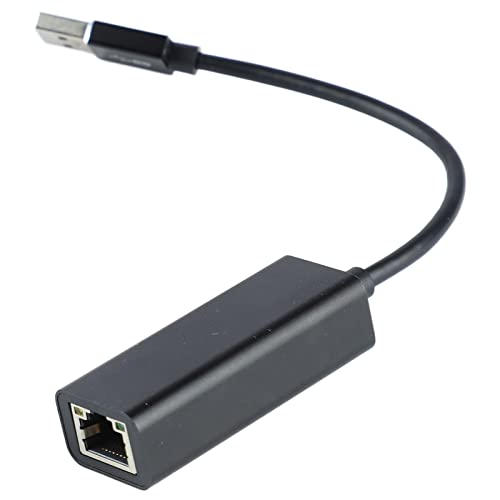 USB-C-zu-Ethernet-Adapter, USB-Typ-C-zu-RJ45-Gigabit-Ethernet-LAN-Netzwerkadapter mit Licht, Gigabit-Kabelkonverter für Tablet von Elprico