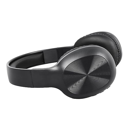 Verstellbarer Kabelloser Over-Ear-Headset-Kopfhörer mit Rauschunterdrückung, Kräftigem Bass für Telefon, Computer, Schwarz von Elprico
