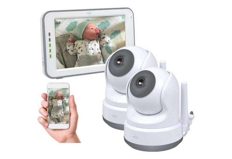Elro Video-Babyphone BC3000-2, Royaler HD XL Monitor, App, VOX und Gegensprechfunktion von Elro