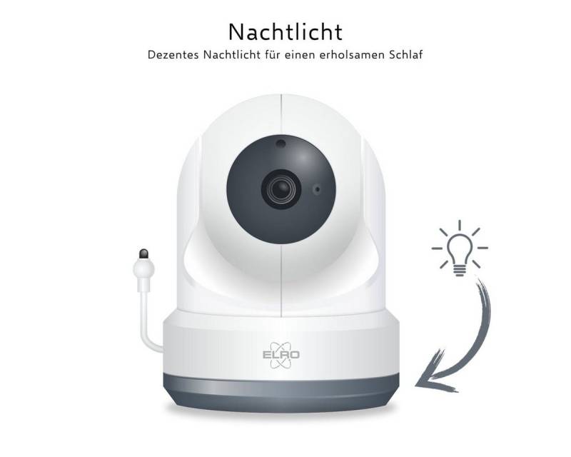 Elro Video-Babyphone BC4000-C Kamera für Baby Monitor Royale, 1-tlg., zusätzliche Kamera für das BC4000 Baby Monitor Royale Babyfon von Elro