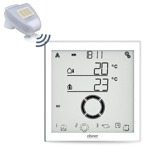Elsner Elektronik Solexa 2.0 Markisensteuerung – SMART HOME Funk Jalousie-, Fenster- & Rollladensteuerung, Lichtsteuerung, Heizungssteuerung – Mit Wetterstation & Zeitschaltuhr – Made in Germany von Elsner Elektronik