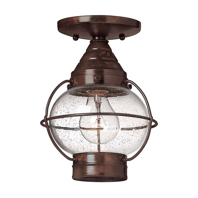 Außenleuchte, Deckenleuchte, Sockellaterne, Bronze, D 17,8 cm von Elstead Lighting