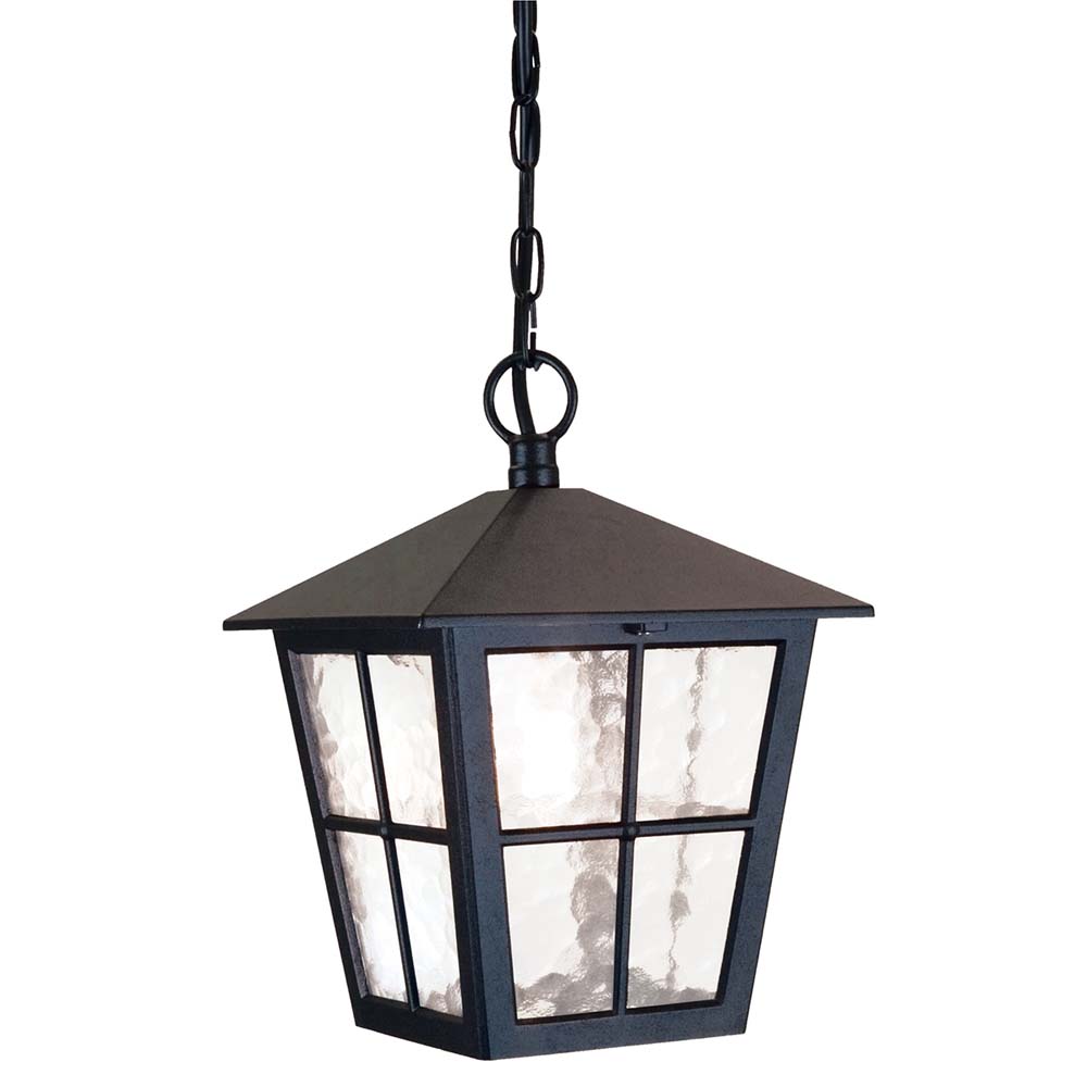 Außenleuchte, Kettenlaterne, ALU Glas, H 30 cm, Schwarz Außenleuchte, Kettenlaterne, ALU Glas, H 30 cm, Schwarz von Elstead Lighting