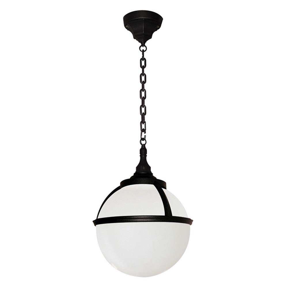 Außenleuchte, Kettenlaterne, Polycarbonat, D 27 cm, Schwarz Außenleuchte, Kettenlaterne, Polycarbonat, D 27 cm, Schwarz von Elstead Lighting