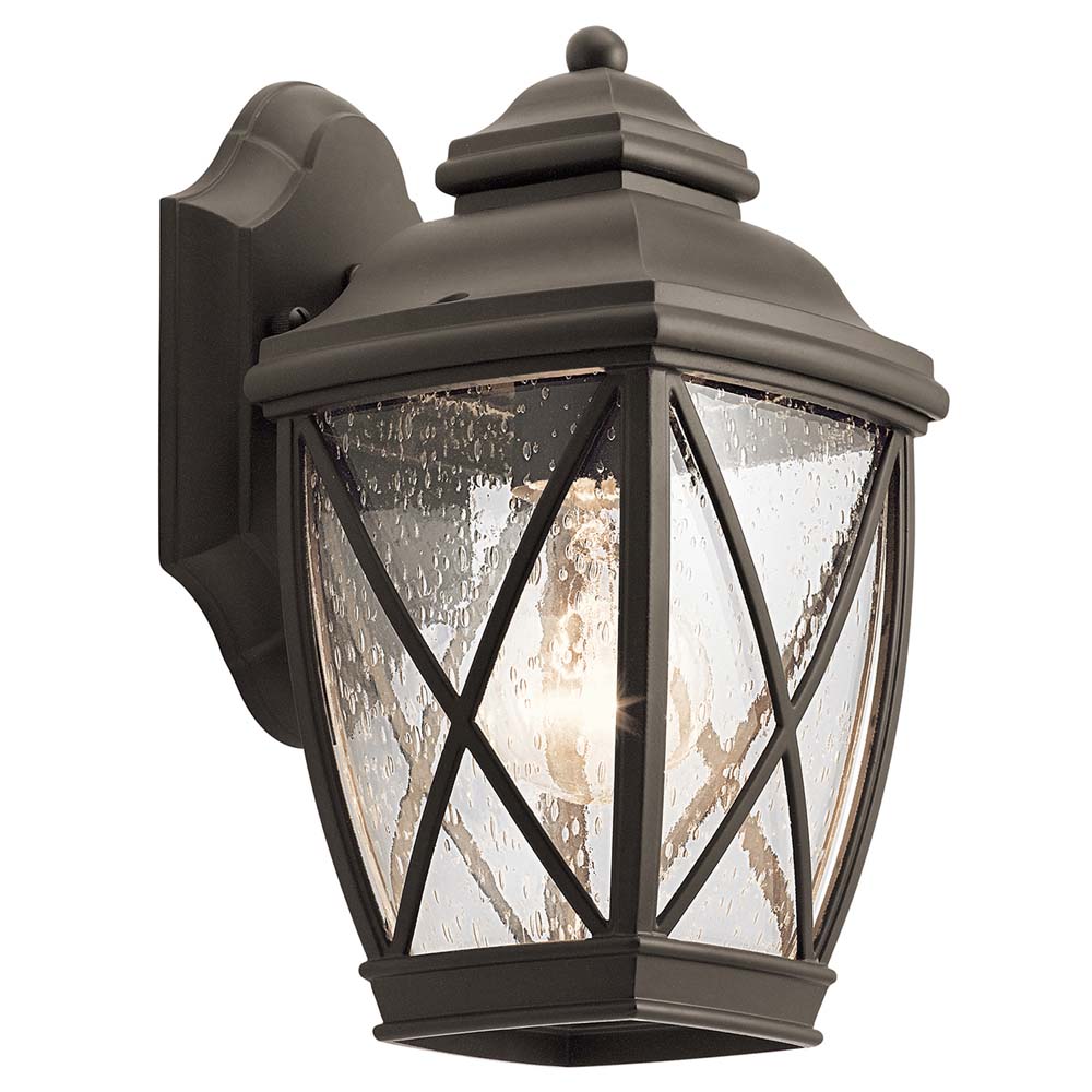 Außenleuchte, Wandlampe, ALU Glas, H 26,5 cm, Bronze Außenleuchte, Wandlampe, ALU Glas, H 26,5 cm, Bronze von Elstead Lighting
