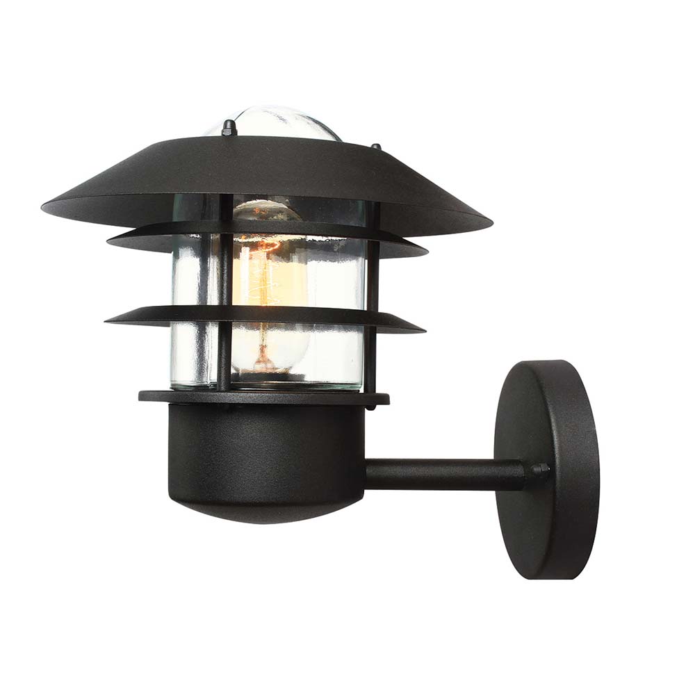 Außenleuchte, Wandlampe, Edelstahl, H 23,6 cm, Schwarz Außenleuchte, Wandlampe, Edelstahl, H 23,6 cm, Schwarz von Elstead Lighting