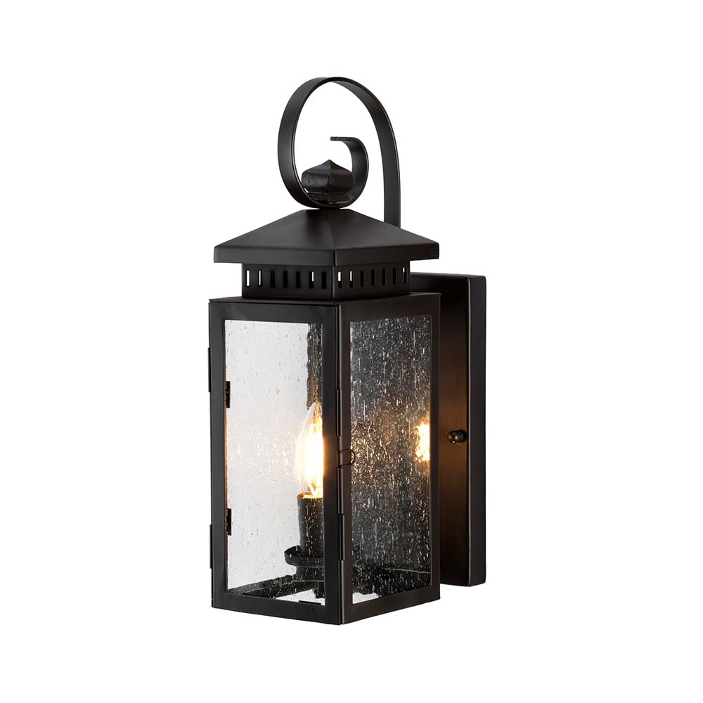 Außenleuchte, Wandlampe, Eisen Glas, Bronze, H 39 cm Außenleuchte, Wandlampe, Eisen Glas, Bronze, H 39 cm von Elstead Lighting
