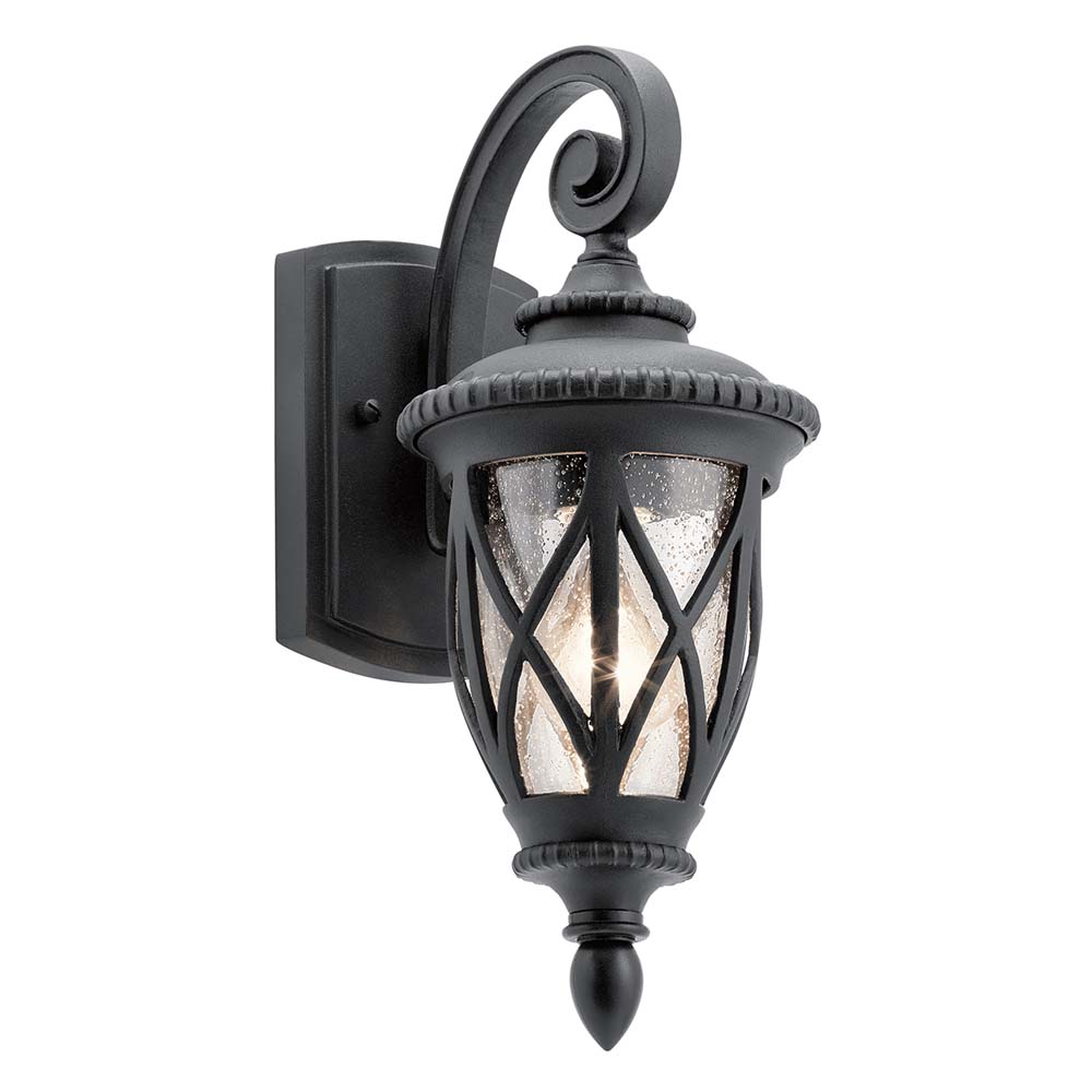 Außenleuchte, Wandlampe, Glas, Schwarz, H 37,7 cm Außenleuchte, Wandlampe, Glas, Schwarz, H 37,7 cm von Elstead Lighting