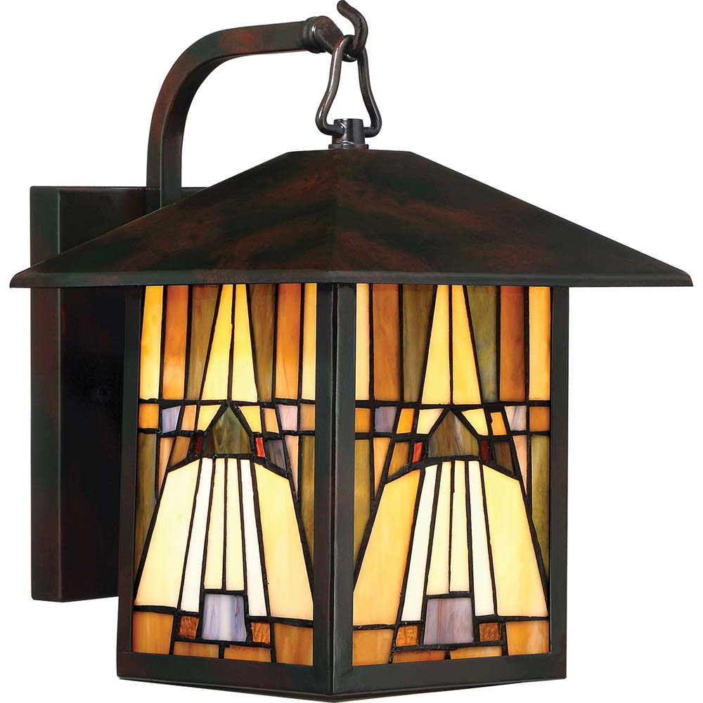 Außenleuchte, Wandlampe, Handgefertigtem Kunstglas in Saphirblau Außenleuchte, Wandlampe, Handgefertigtem Kunstglas in Saphirblau von Elstead Lighting