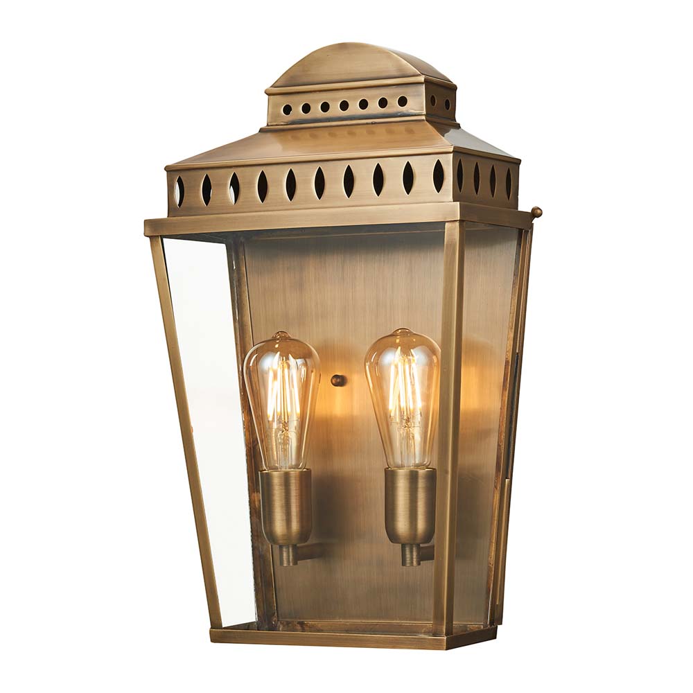 Außenleuchte, Wandlampe, Laterne, Messing, H 48,9 cm Außenleuchte, Wandlampe, Laterne, Messing, H 48,9 cm von Elstead Lighting
