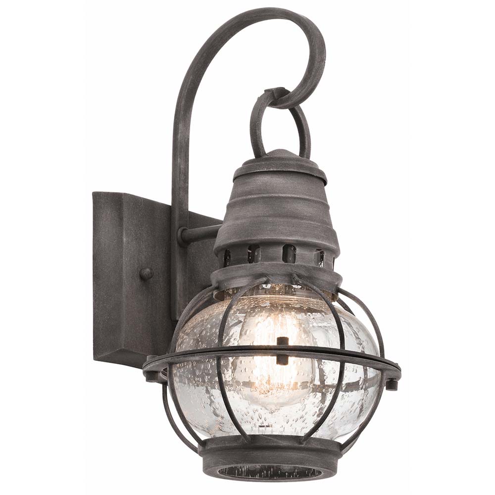 Außenleuchte, Wandlampe, Stahl Glas, Verwittertes Zink Außenleuchte, Wandlampe, Stahl Glas, Verwittertes Zink von Elstead Lighting