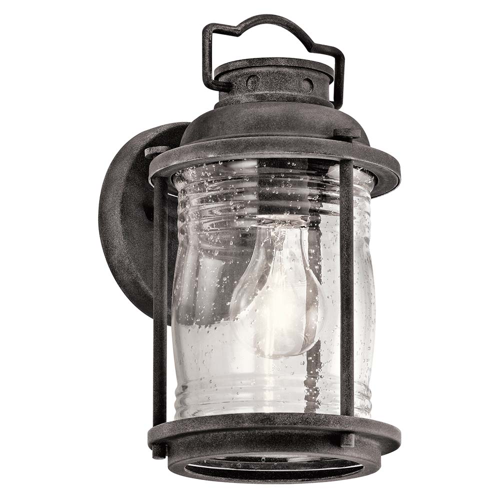 Außenleuchte, Wandlampe, Stahl Glas, Verwittertes Zink Außenleuchte, Wandlampe, Stahl Glas, Verwittertes Zink von Elstead Lighting