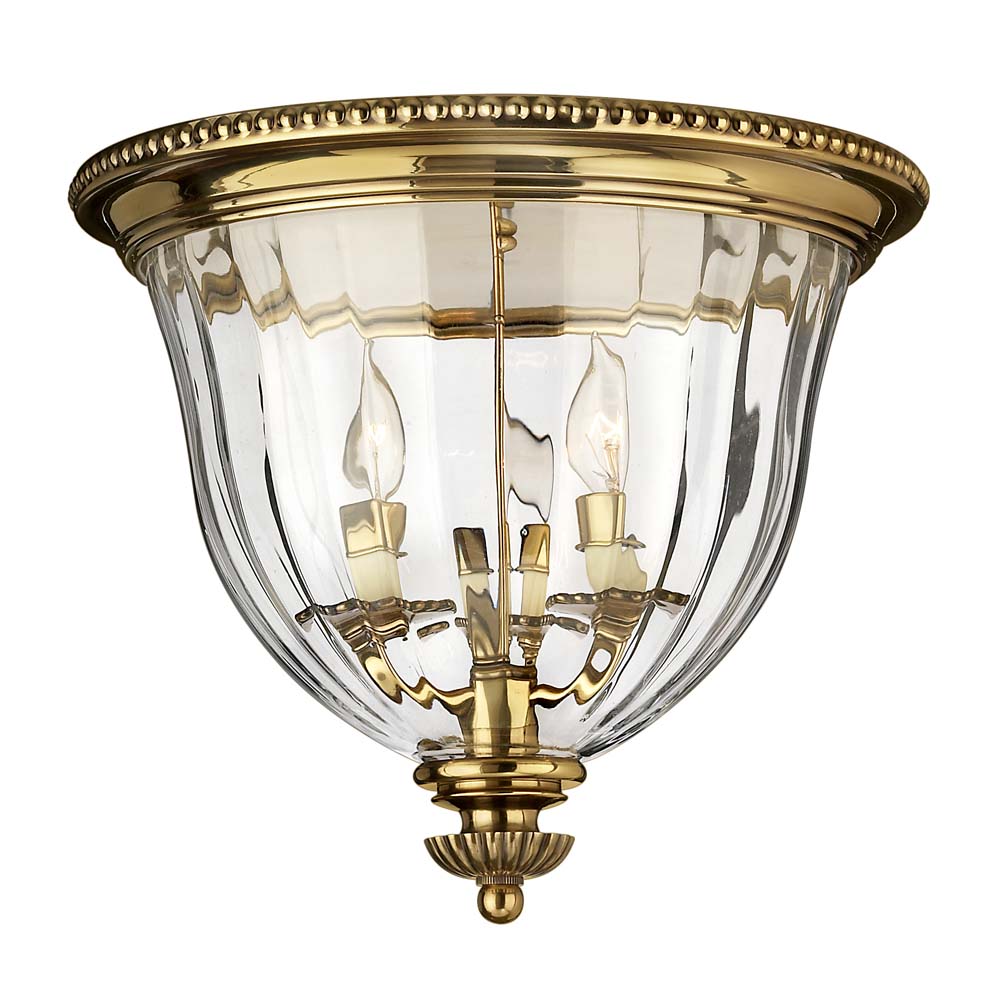 Deckenleuchte, Messing Glas, D 36,8 cm Deckenleuchte, Messing Glas, D 36,8 cm von Elstead Lighting