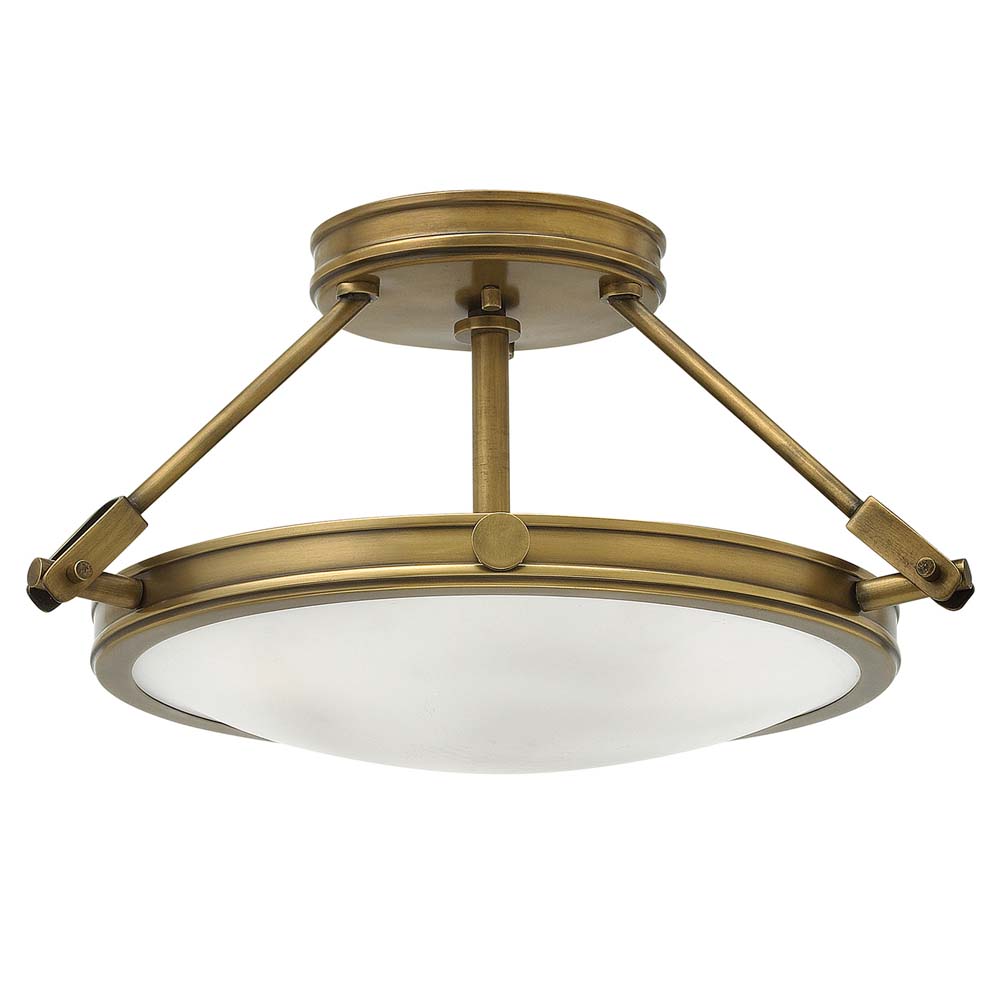 Deckenleuchte, Stahl Glas, Messing, D 41,7 cm Deckenleuchte, Stahl Glas, Messing, D 41,7 cm von Elstead Lighting
