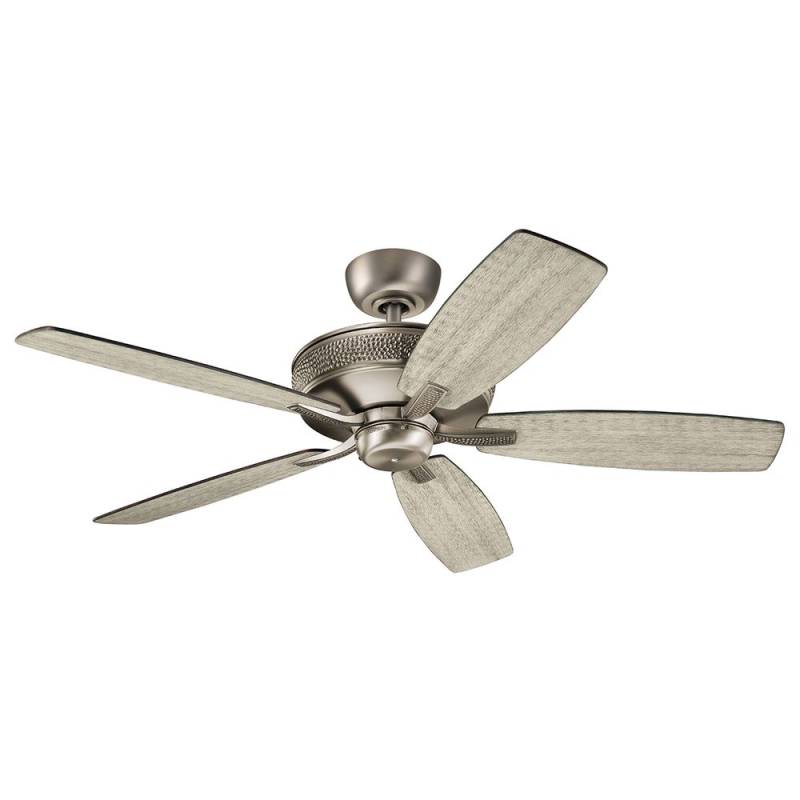 Deckenventilator, Stahl Zinn, 3 Stufen, D 32 cm von Elstead Lighting