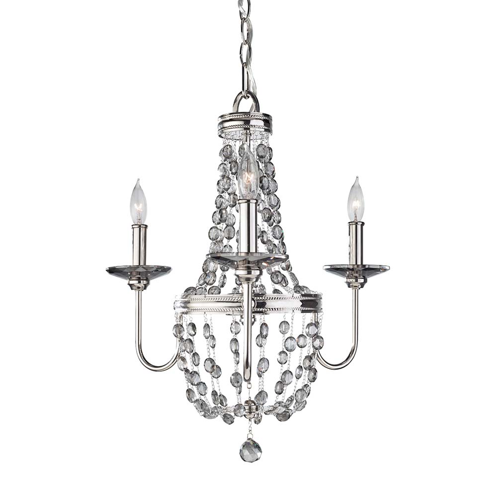 Kronleuchter, Deckenlampe, Nickel, D 47 cm Kronleuchter, Deckenlampe, Nickel, D 47 cm von Elstead Lighting